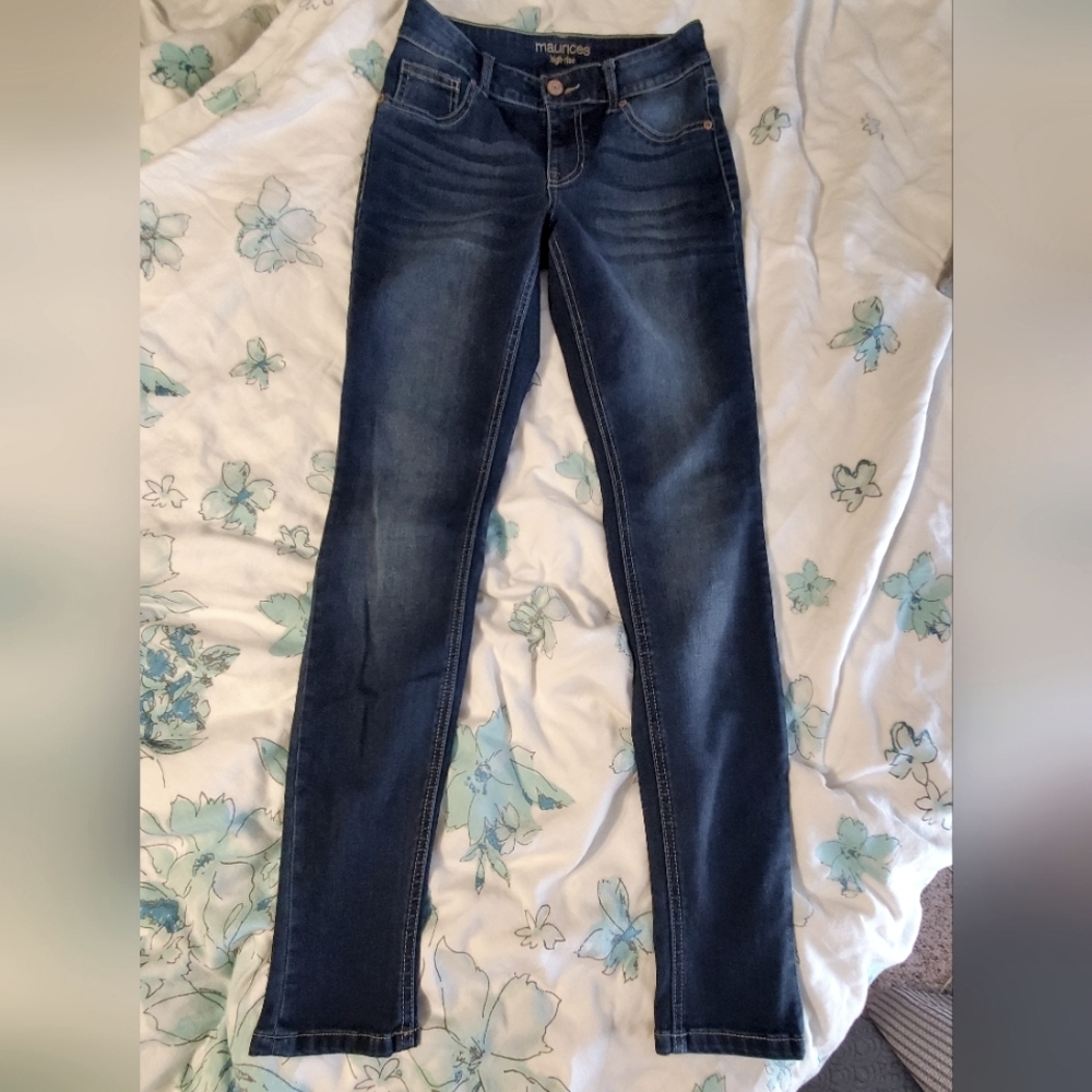 Maurices High Rise Skinny Jeans Dark Wash XS-R
